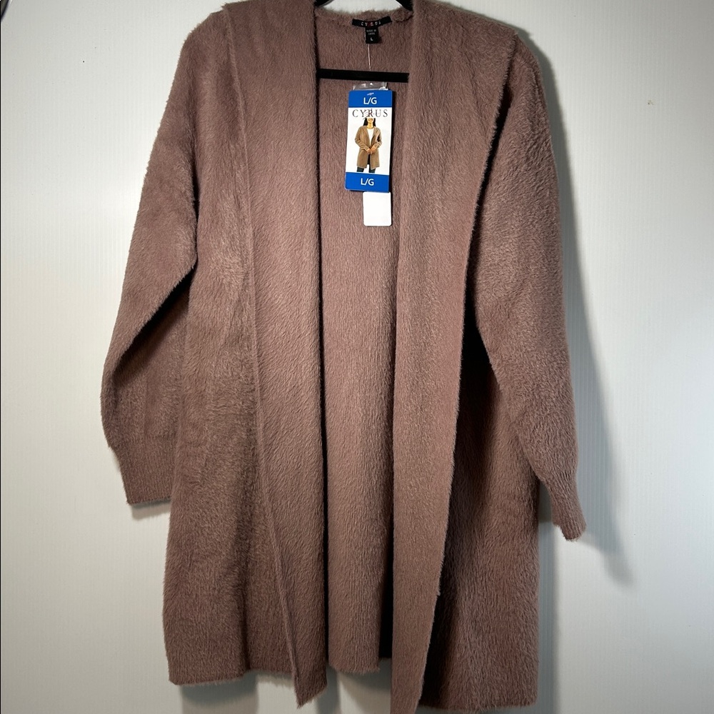 Cyrus Women's Cozy Brown Cardigan